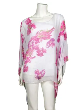 Tunika Bluse Seide in  wei� von Montan (Bild 1)