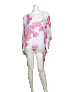 Tunika Bluse Seide in  wei� von Montan (Bild 2)