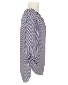 Tunika Bluse Carmen Ausschnitt in  blau von New Collection (Bild 3)