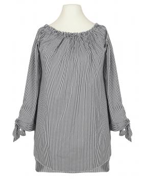 Tunika Bluse Carmen Ausschnitt in  schwarz von New Collection (Bild 1)