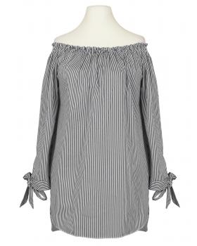 Tunika Bluse Carmen Ausschnitt in  schwarz von New Collection (Bild 2)