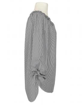 Tunika Bluse Carmen Ausschnitt in  schwarz von New Collection (Bild 3)