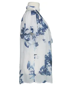 Tunika Bluse Floral in  wei� von fashion made in italy (Bild 2)