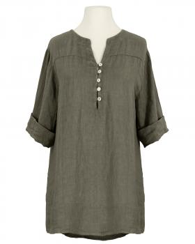 Tunika Bluse Leinen in  braun von Puro Lino (Bild 1)