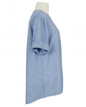 Tunika Bluse Leinen in  hellblau von Puro Lino (Bild 3)