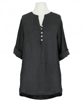 Tunika Bluse Leinen in  schwarz von Puro Lino (Bild 1)