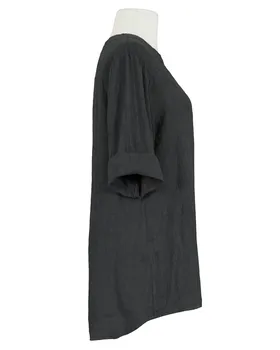 Tunika Bluse Leinen in  schwarz von Puro Lino (Bild 3)