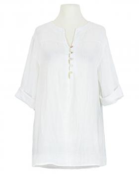 Tunika Bluse Leinen in  weiss von Puro Lino (Bild 1)