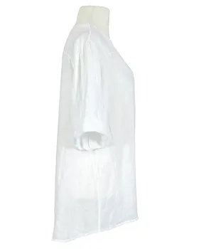 Tunika Bluse Leinen in  wei� von Puro Lino (Bild 3)