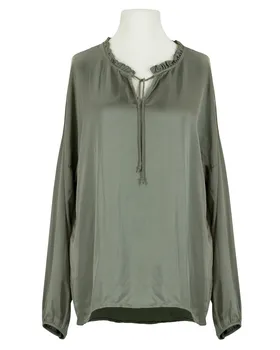 Tunika Bluse mit Seide in  khaki von Selected Touch (Bild 1)