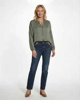 Tunika Bluse mit Seide in  khaki von Selected Touch (Bild 3)