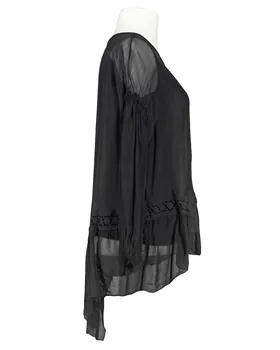 Tunika Bluse mit Seide in  schwarz von Made in Italy (Bild 2)
