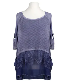 Tunika Bluse mit Spitze in  blau von RESTART (Bild 1)