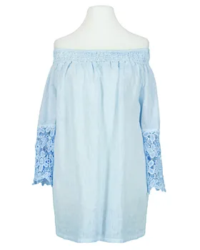 Tunika Bluse mit Spitze in  blau von Diana (Bild 2)