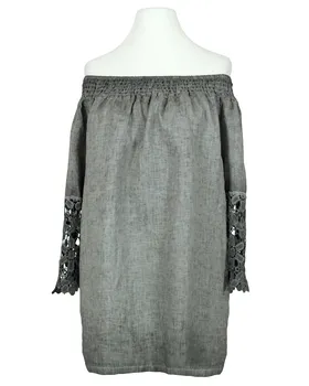 Tunika Bluse mit Spitze in  grau von Diana (Bild 2)