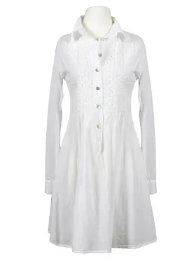 Tunika Bluse mit Spitze in  wei� von RESTART (Bild 1)