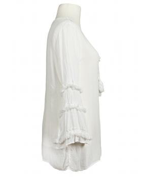 Tunika Bluse mit Spitze in  weiss von Mihos (Bild 2)