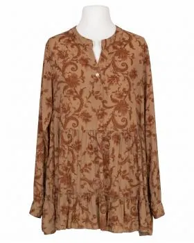 Tunika Bluse Ornamentprint in  camel von New Collection (Bild 1)