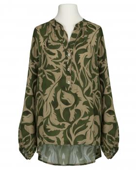 Tunika Bluse Ornamentprint in  oliv von Selected Touch (Bild 1)