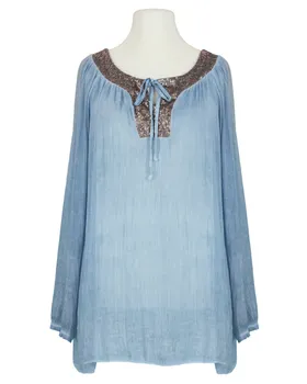Tunika Bluse Pailletten in  blau von ever new fashion (Bild 1)