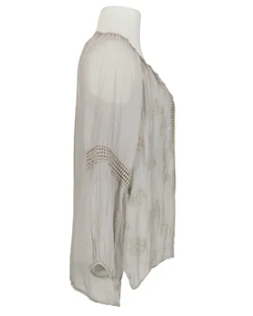 Tunika Bluse Seide 2-tlg. in  taupe von XUNA (Bild 2)