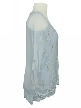 Bluse Seidencrepe in  hellblau von RESTART (Bild 2)