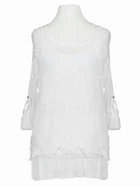Bluse Seidencrepe in  wei� von RESTART (Bild 1)