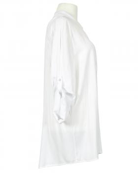Tunika Bluse Stehkragen in  weiss von Made in Italy (Bild 2)