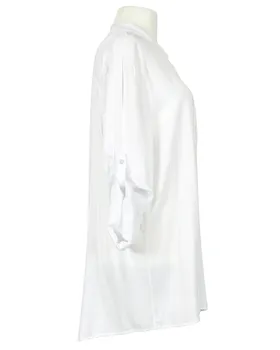 Tunika Bluse Stehkragen in  wei� von Made in Italy (Bild 2)