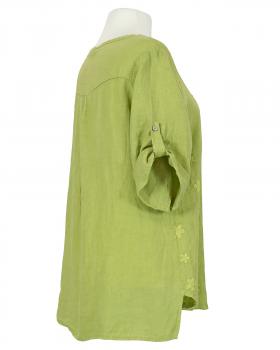 Tunika Bluse Stickerei in  apfelgrn von Made in Italy (Bild 2)