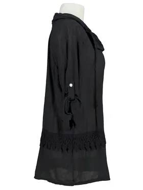 Tunika Buse mit Spitze in  schwarz von FASHION (Bild 3)