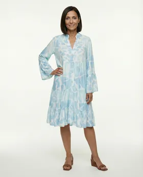 Tunika Giraffen Print in  hellblau von H. Trend (Bild 3)