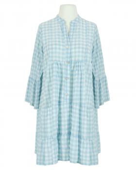 Tunika Karomuster in  hellblau von Made in Italy (Bild 1)