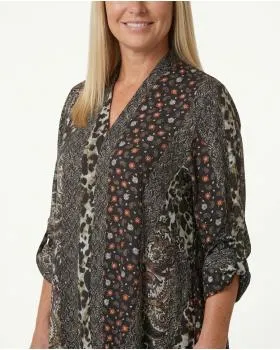 Tunika Kleid A-Linie in  schwarz von Spaziodonna (Bild 5)