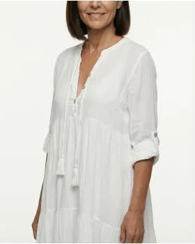 Tunika Kleid A-Linie in  wei� von Superbugs (Bild 4)