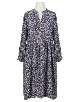 Tunika Kleid Blumenmuster in  blau von Made in Italy (Bild 1)