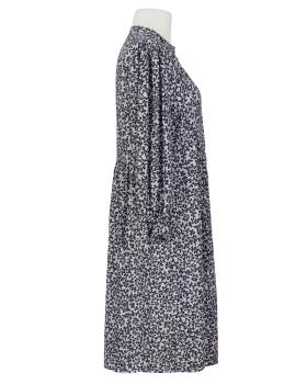 Tunika Kleid Blumenmuster in  blau von Made in Italy (Bild 2)