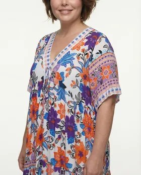 Tunika Kleid Floral in  bunt von Vincenzo Allocca (Bild 4)