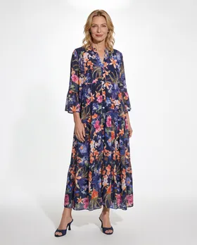 Tunika Kleid Floral in  dunkelblau von Selected Touch (Bild 3)