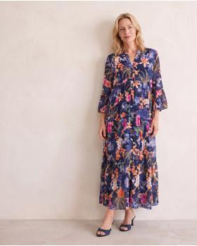 Tunika Kleid Floral in  dunkelblau von Selected Touch (Bild 5)
