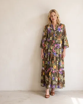 Tunika Kleid Floral in  khaki von Selected Touch (Bild 5)