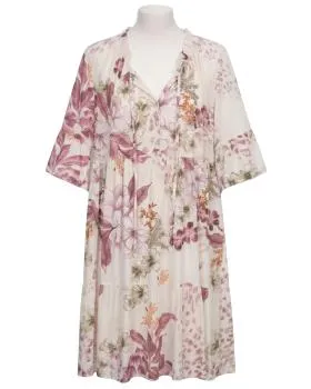 Tunika Kleid Floral in  rosa von Selected Touch (Bild 1)