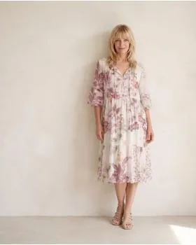 Tunika Kleid Floral in  rosa von Selected Touch (Bild 5)