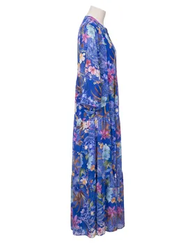 Tunika Kleid Floral in  royalblau von Selected Touch (Bild 2)