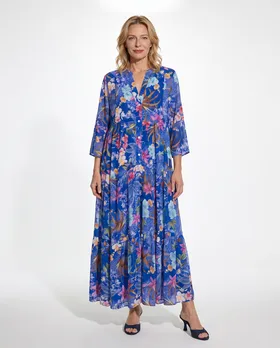Tunika Kleid Floral in  royalblau von Selected Touch (Bild 3)