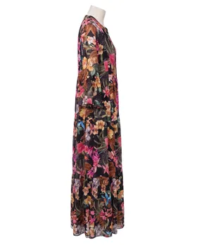 Tunika Kleid Floral in  schwarz von Selected Touch (Bild 2)