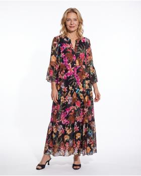 Tunika Kleid Floral in  schwarz von Selected Touch (Bild 3)