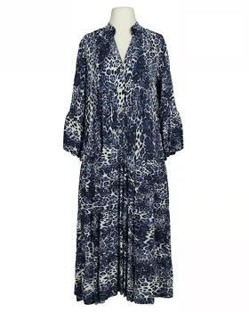 Tunika Kleid Leoprint in  blau von H. Trend (Bild 1)