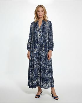 Tunika Kleid Leoprint in  blau von H. Trend (Bild 4)