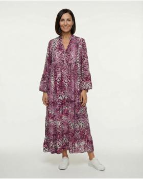 Tunika Kleid Leoprint in  pink von H. Trend (Bild 2)